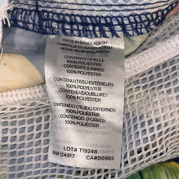 Trunks Surf & Swim Co Short Men's XXL Lined Pineapple Banana Leaf‎ Bathing Suit - Picture 11 of 12